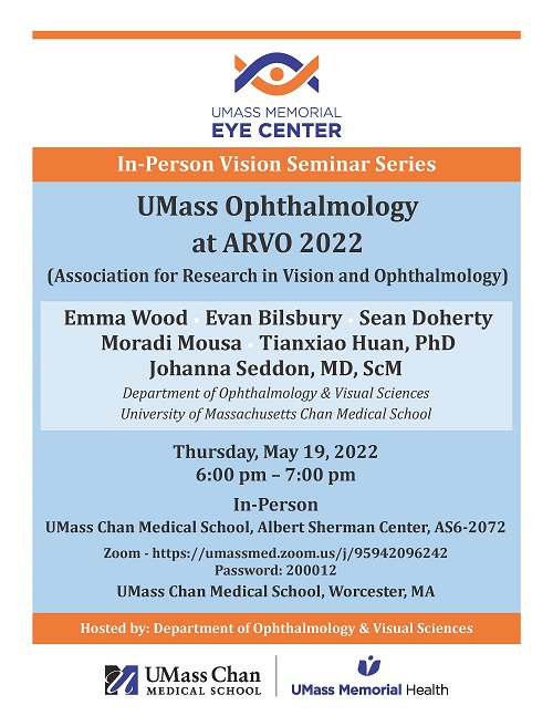 UMass Ophthalmology at ARVO 2022