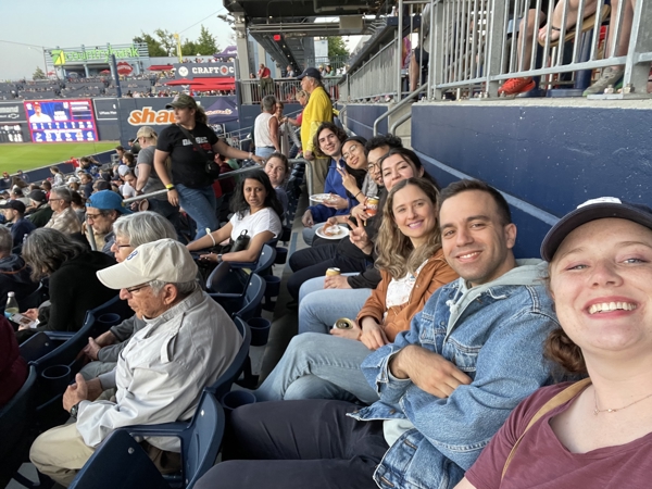 BMB department at the WooSox game