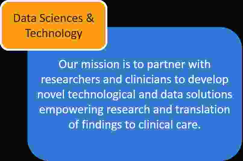 Our mission is to partner with researchers and clinicians to develop novel technological and data solutions empowering research and translation of findings to clinical care.