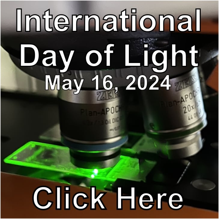 International Day of Light Button