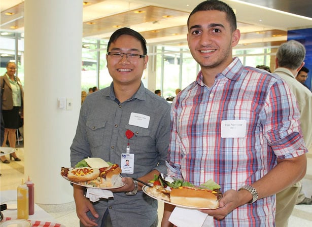 Class of 2019 students Anthony Tran and Elias Nammour. Tran attended UMass Boston and Nammour attended UMass Lowell.