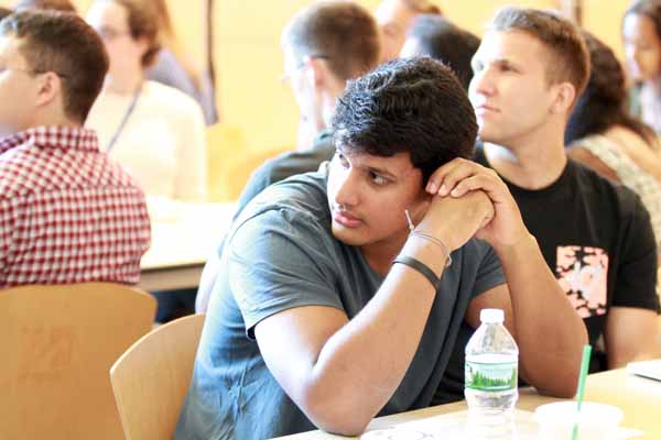 Pawen Mathew learns what his first year at UMMS will entail.