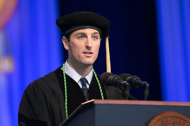 Daniel Maselli was chosen as class speaker by his fellow graduates of the School of Medicine.