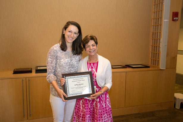 Marianne Felice, MD, presented the award in her name for adolescent health to Sydney Hartman. 