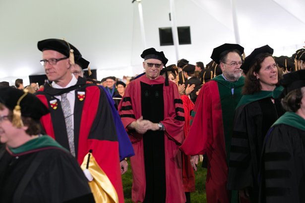 Michael Hirsh, MD, in the faculty processional.