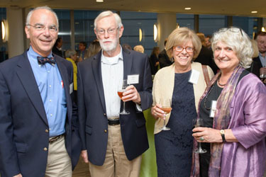 From left are Marshall Katzen, MD; Paul Gallagher, Sandy Mayrand; and Judith Pederson, PhD.