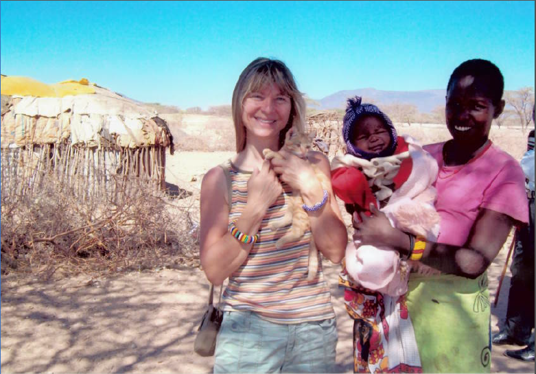 Cindy Wilson in Kenya