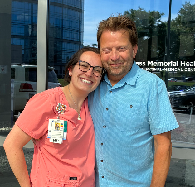 Left to right: Alyssa Tonelli and Greg Karr