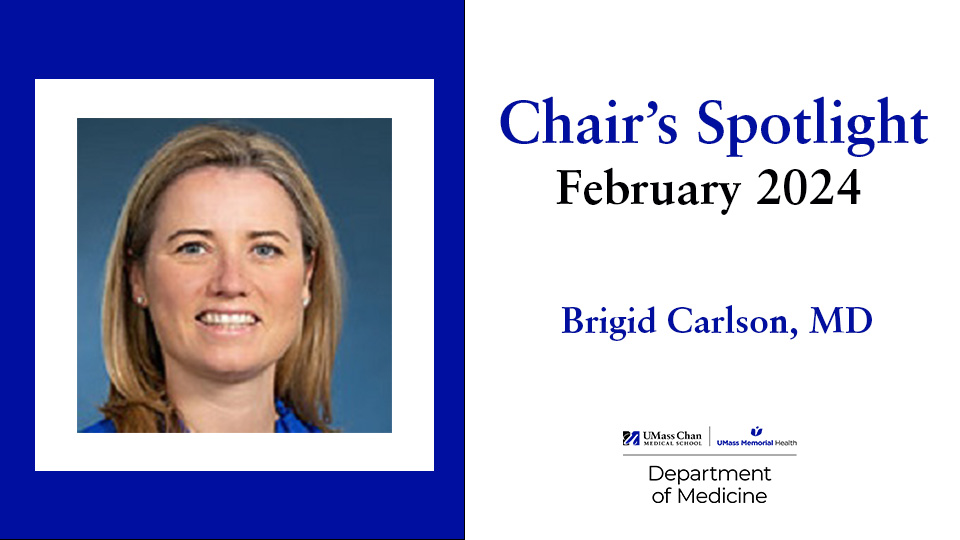 Chair's Spotlight: Brigid Carlson, MD
