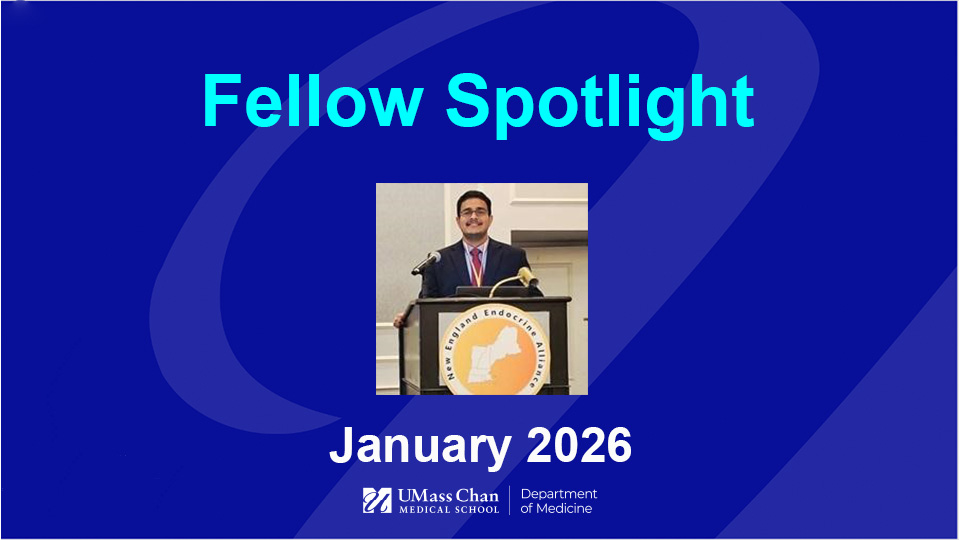  Fellow Spotlight, January 2026, image of Sajid Shaik, MD 