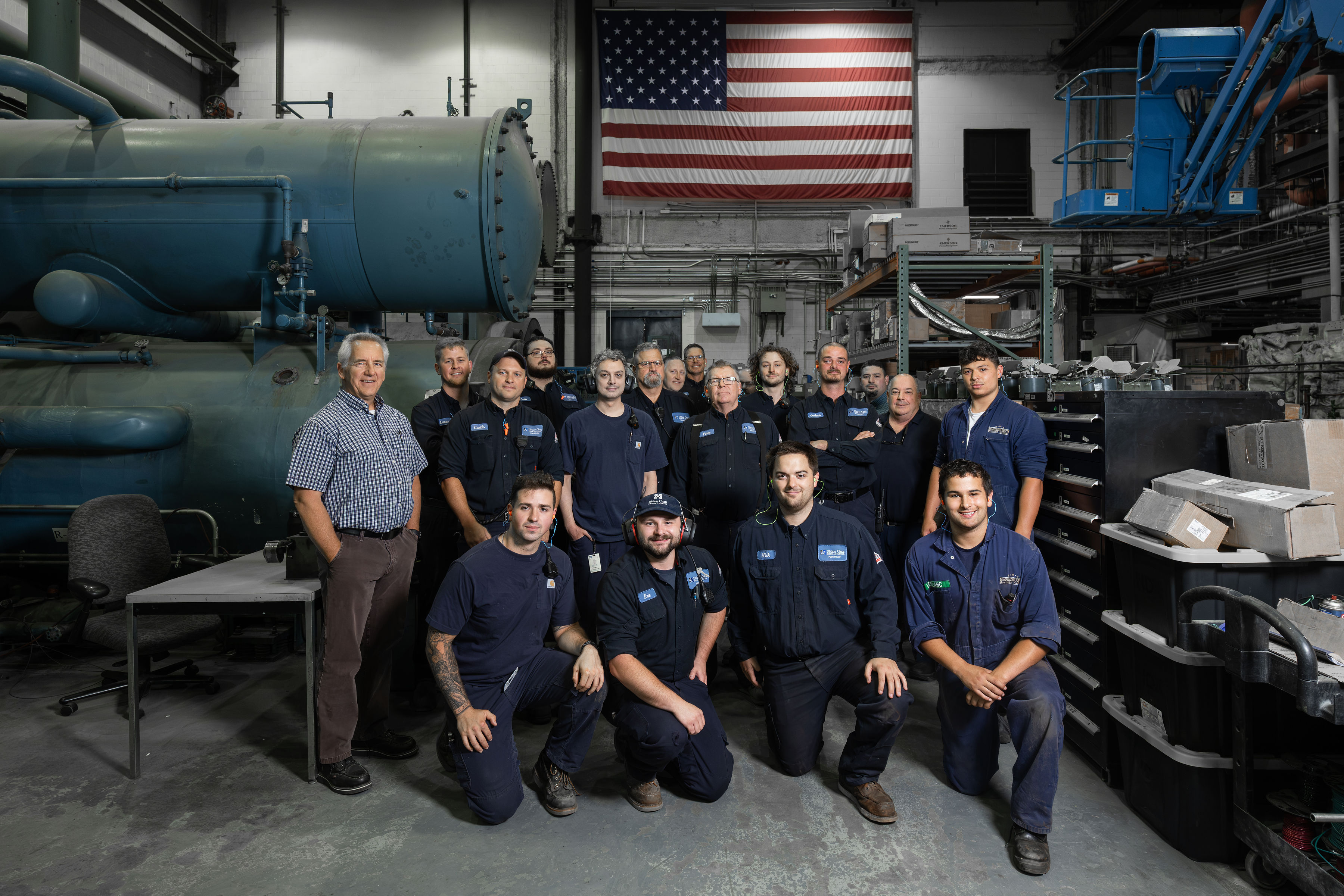 workers at power plant