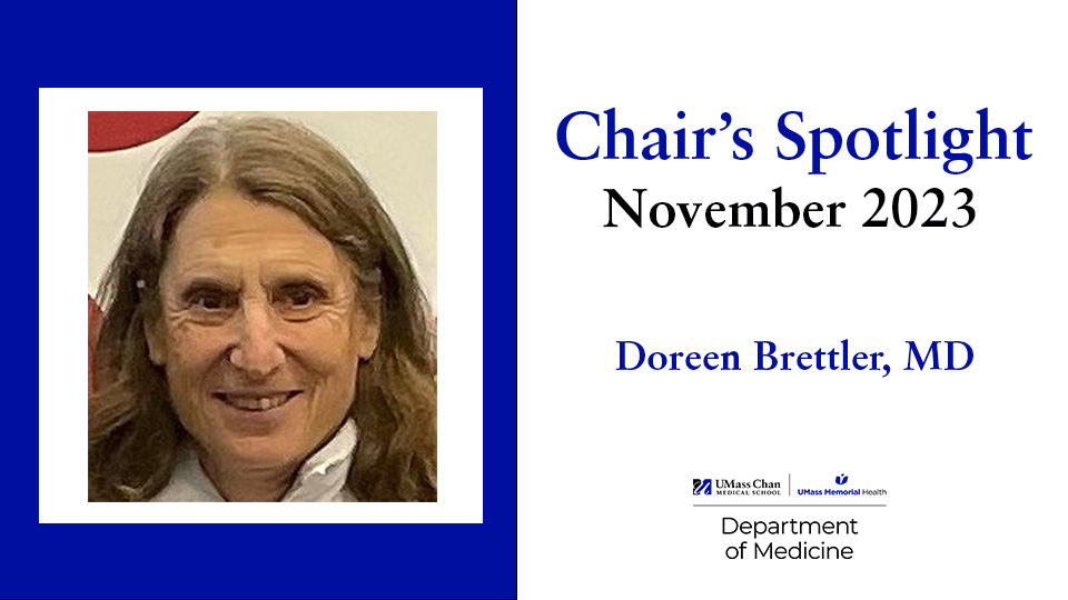 Chair's Spotlight: Doreen Brettler, MD