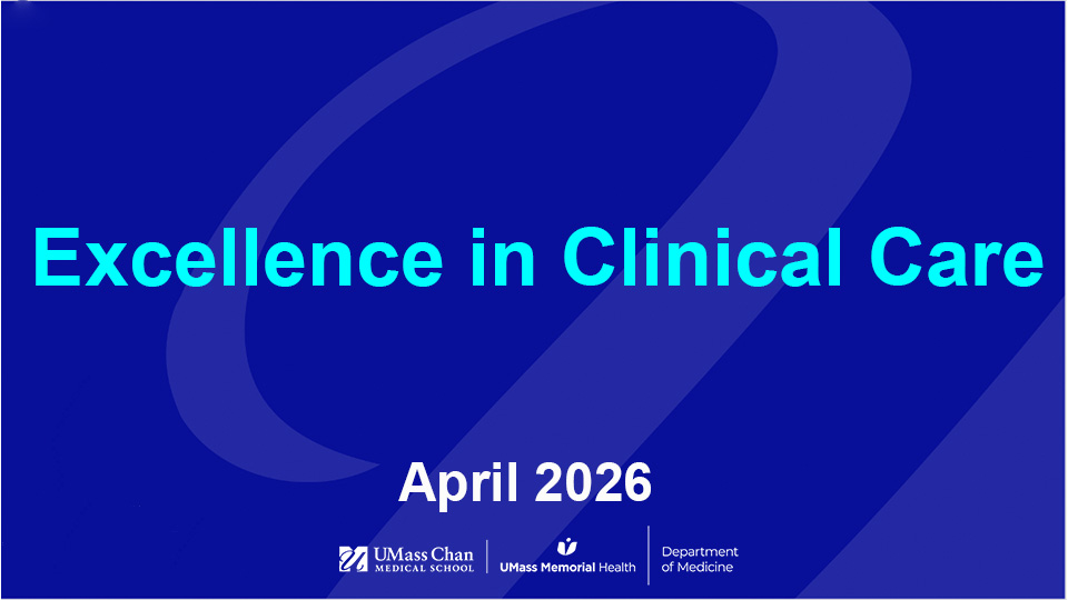  Excellence in Clinical Care, April 2026