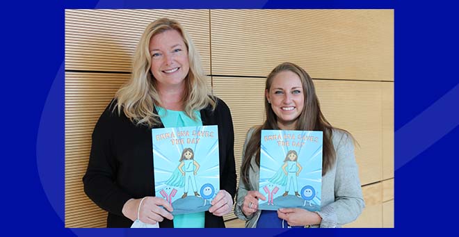 Emma RNA Saves the Day coloring book helps children understand how COVID-19 vaccines work
