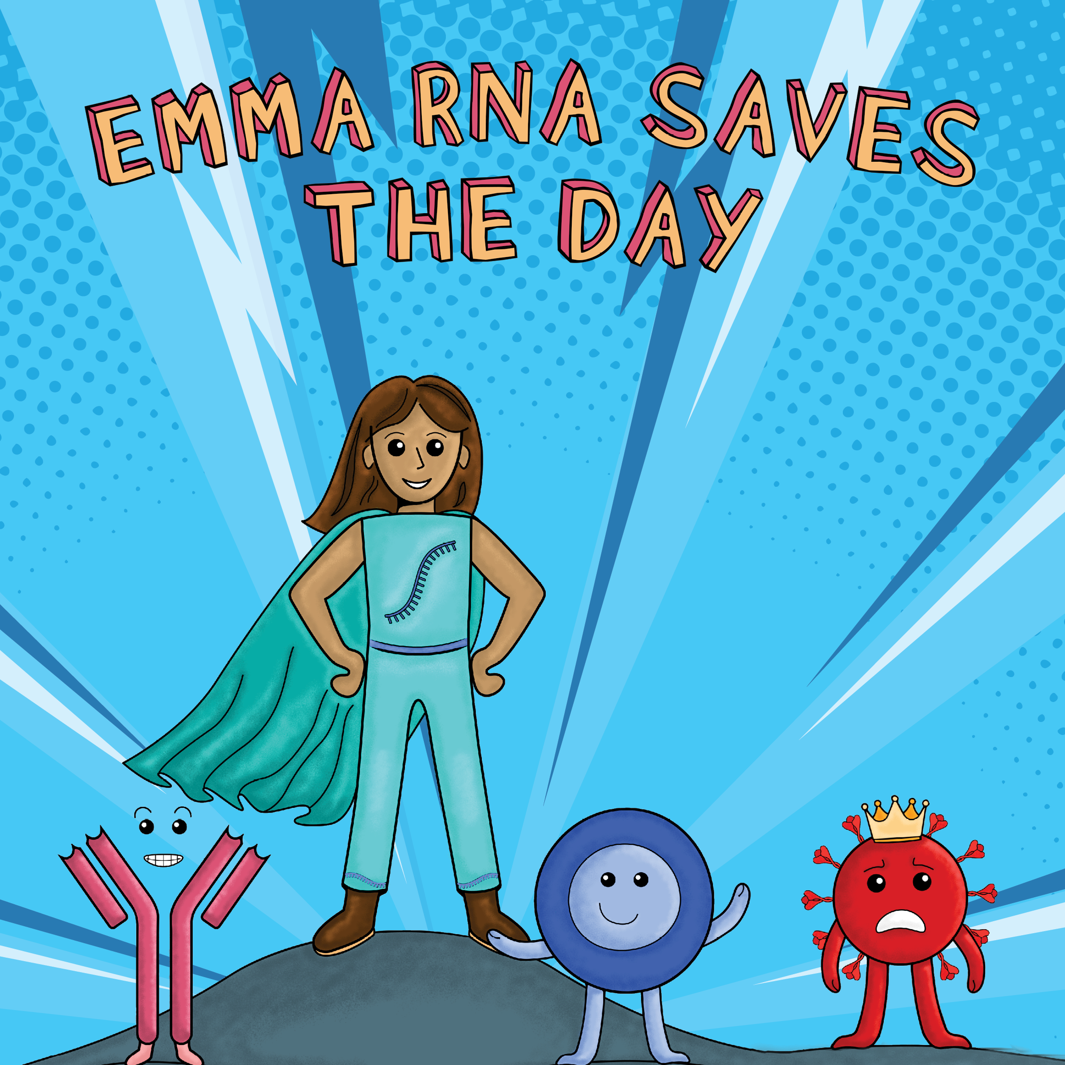 Emma RNA Saves the Day Coloring Book Cover