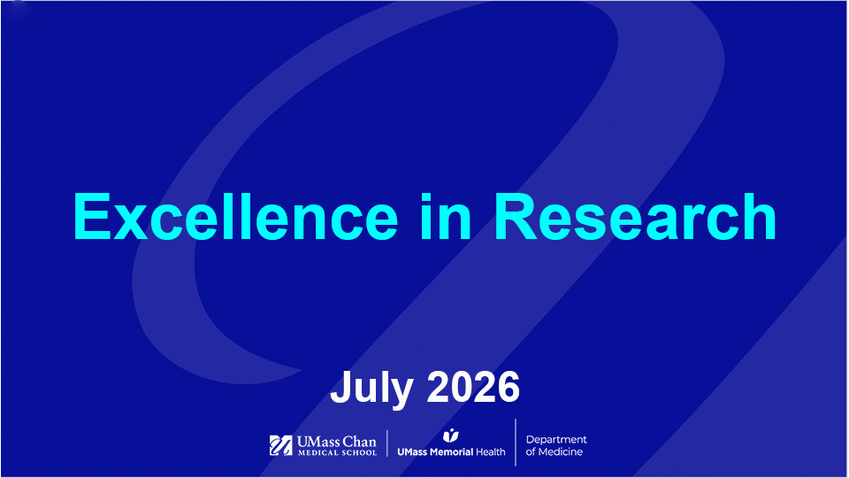  Excellence in Research, July 2026