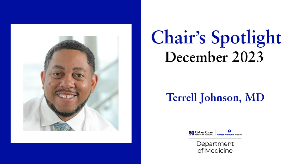 Chair's Spotlight: Terrell Johnson, MD