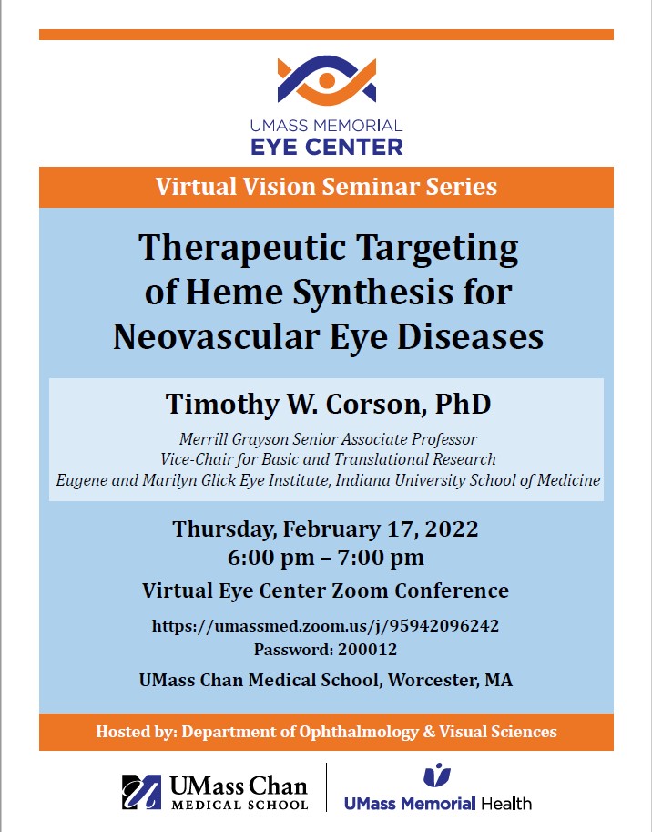 Therapeutic Targeting of Heme Synthesis for Neovascular Eye Diseases