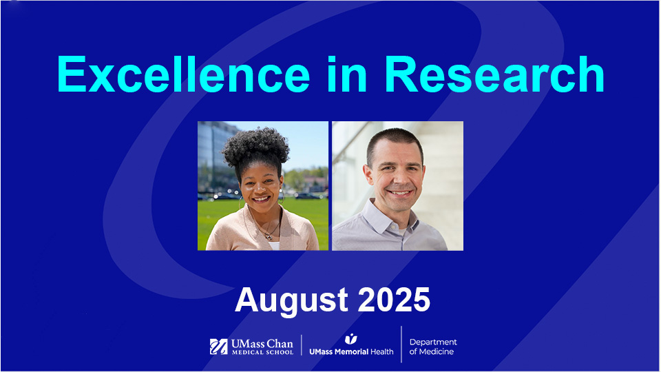  Excellence in Research, August 2025, image of Favour Akabogu and Matthew Hemming