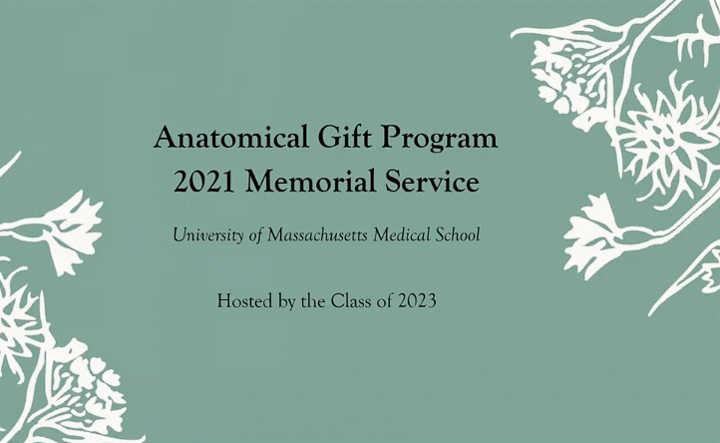 UMMS Anatomical Gift Program Memorial 2021
