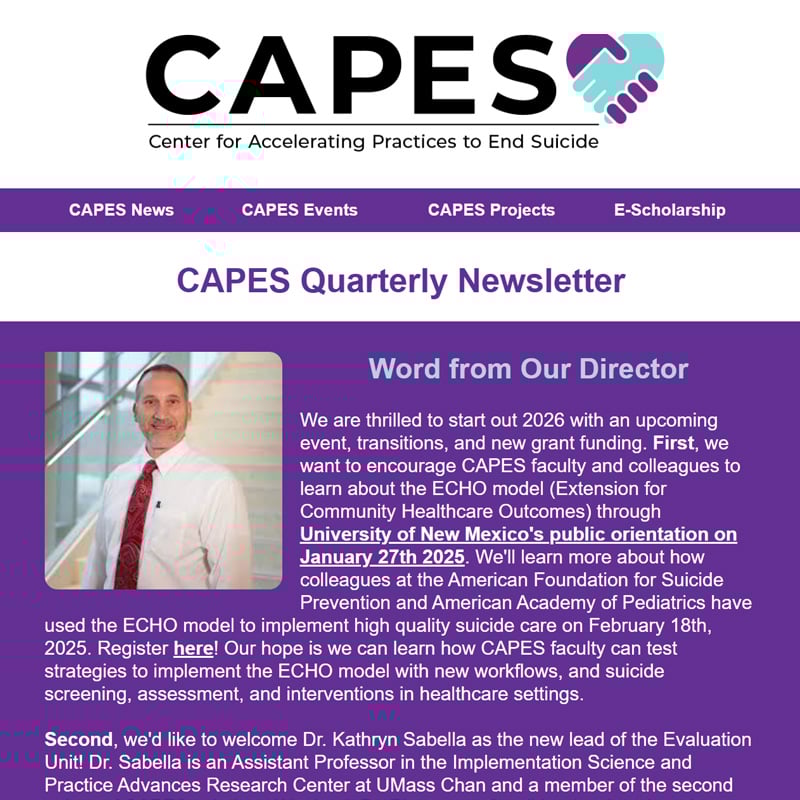 CAPES Q1 2026 Newsletter Thumbnail