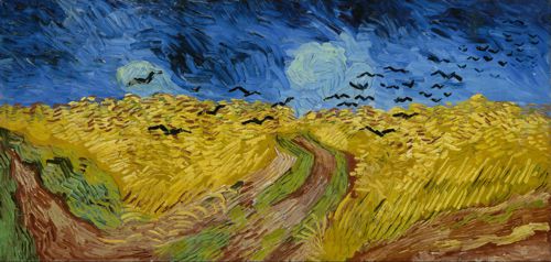 Van Gogh's painting of field and crows