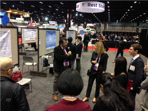 Dr. Shlomit Schaal led the retina poster tour at the American Academy of Ophthalmology