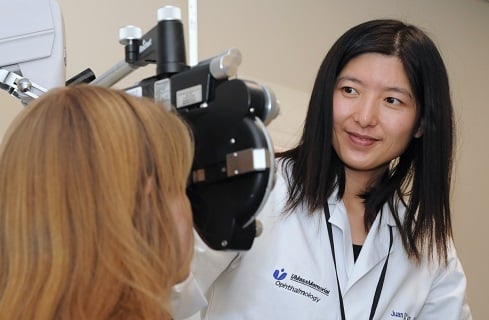 Dr. Juan Ding provides diabetes eye exams at UMass Memorial 
