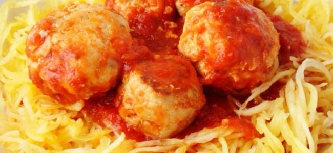 Diabetic Recipe Spaghetti Squash Turkey Meatballs Umass Diabetes