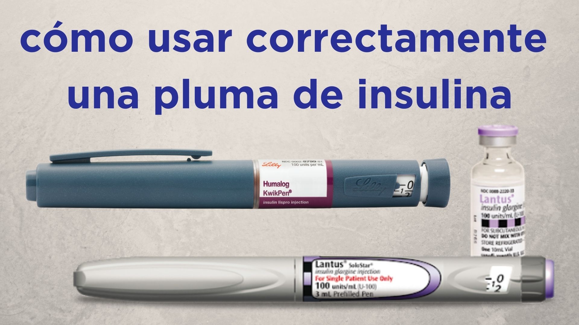 Insulin Pen How To in Spanish
