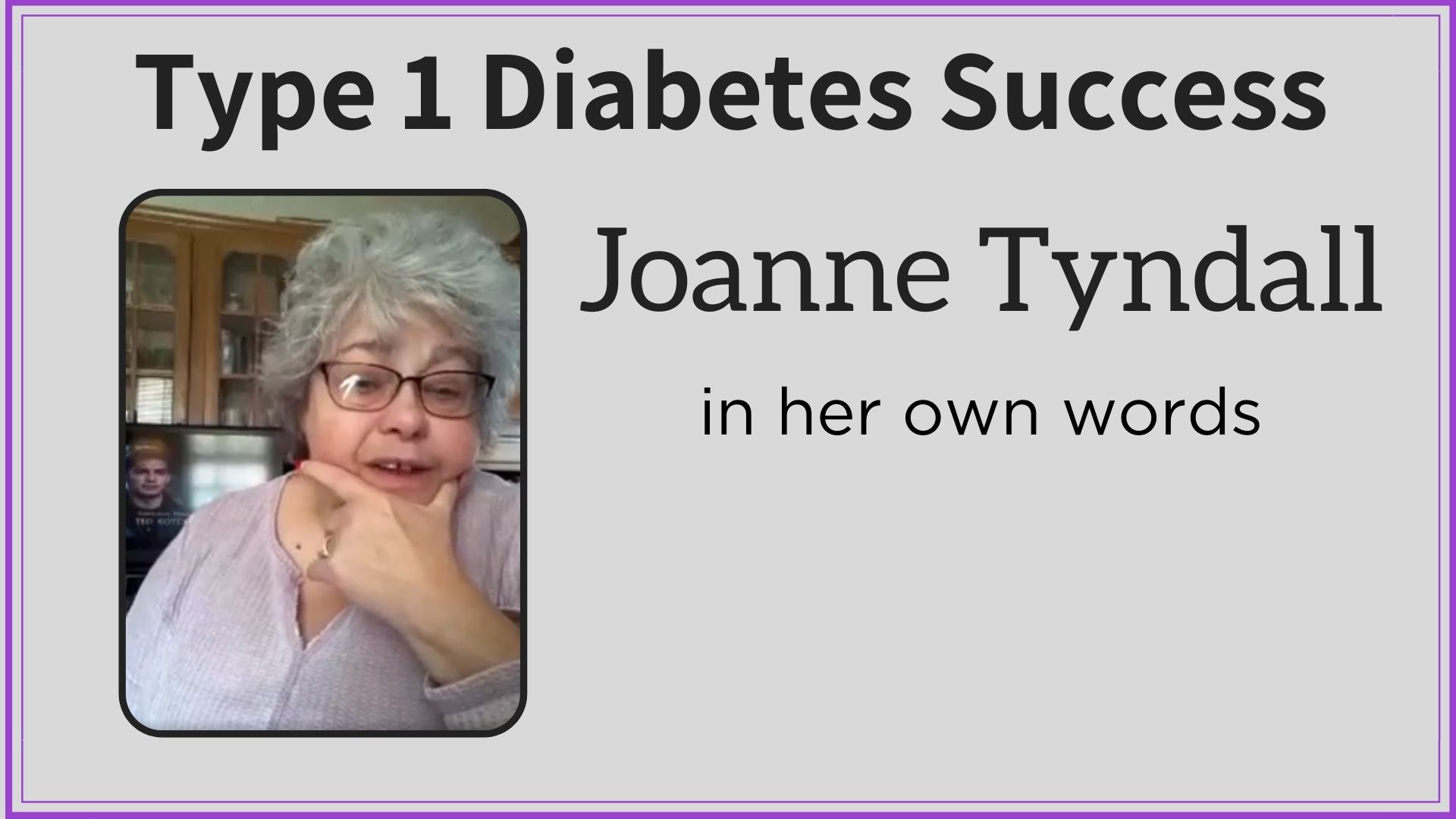 Joanne Tyndall Type 1 Diabetes