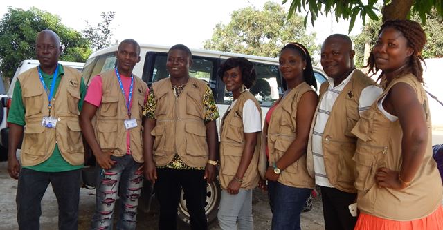 Liberian ebola training team