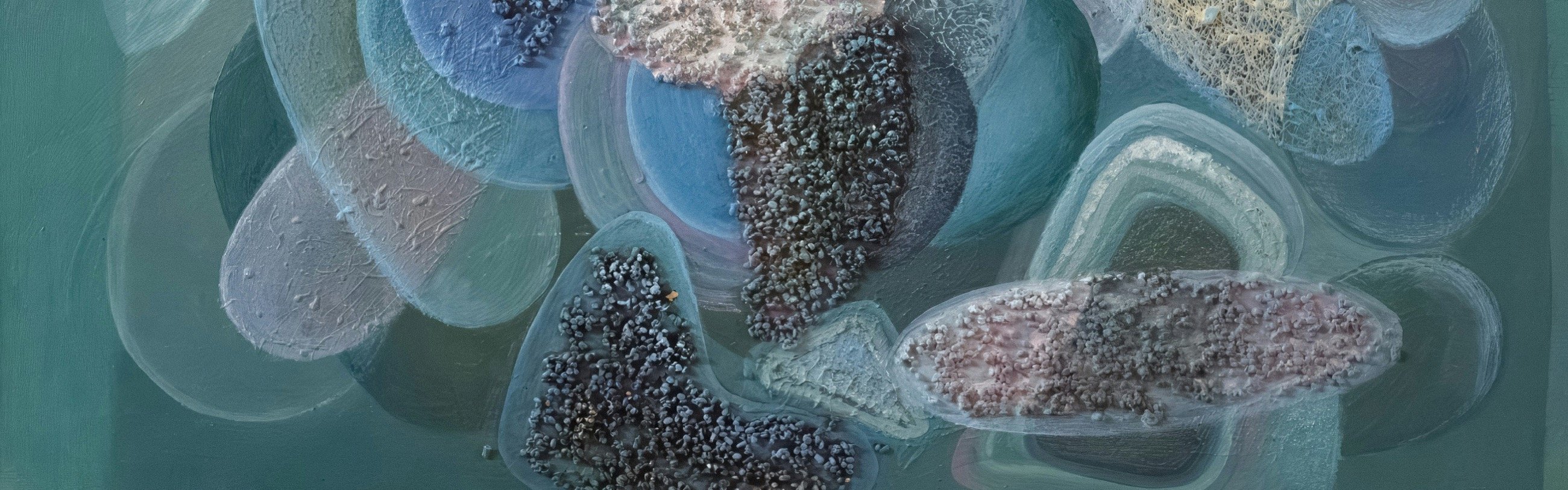 Abstract painting by Valve Janov, 1966