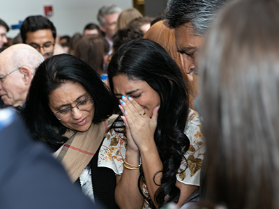 Student at Match Day.