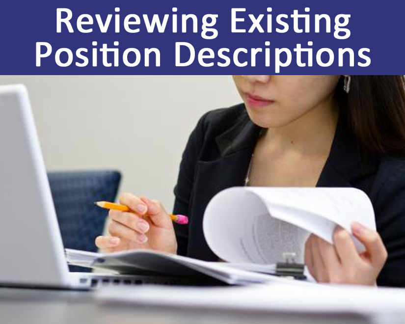 Reviewing Existing Position Descriptions
