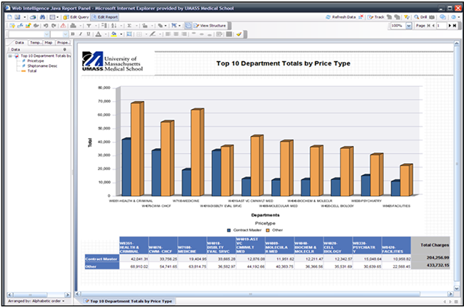 UMMS Business Objects Report