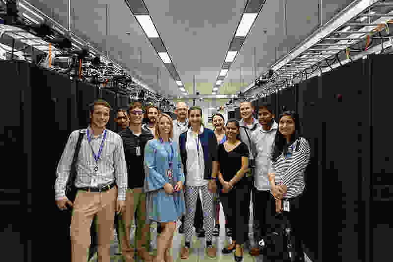 Data Center Tour 2018 Intern Group photo