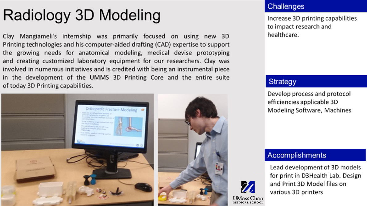 Clay Mangiameli 3D Modeling Internship Project Overview