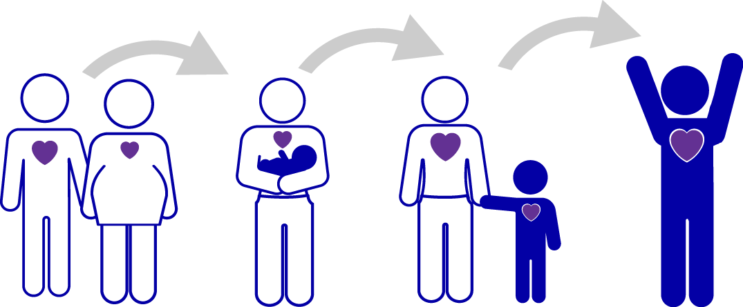 Nurturing progression graphic