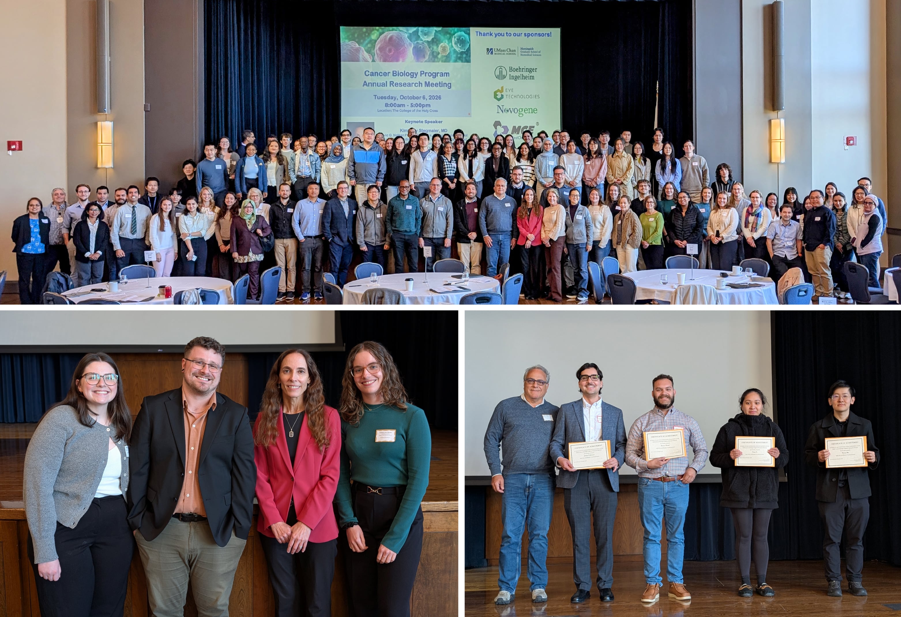 Composite of images from the 2026 Cancer Biology Research Retreat