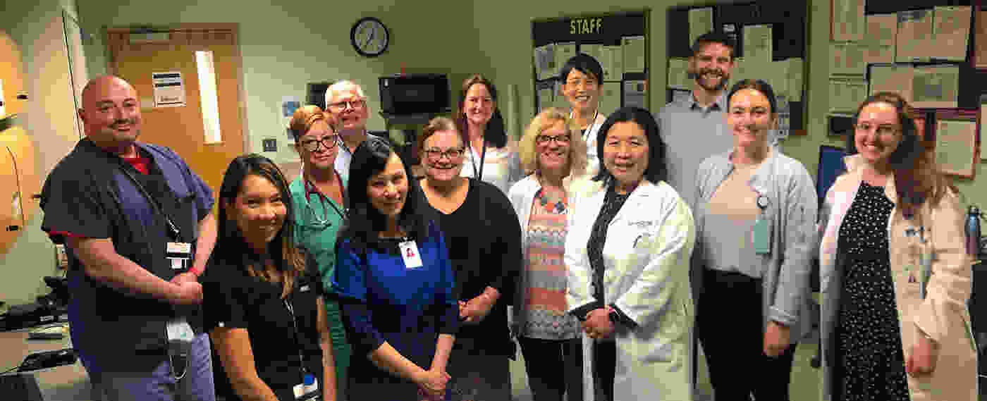 Team members in a neurology specialty group