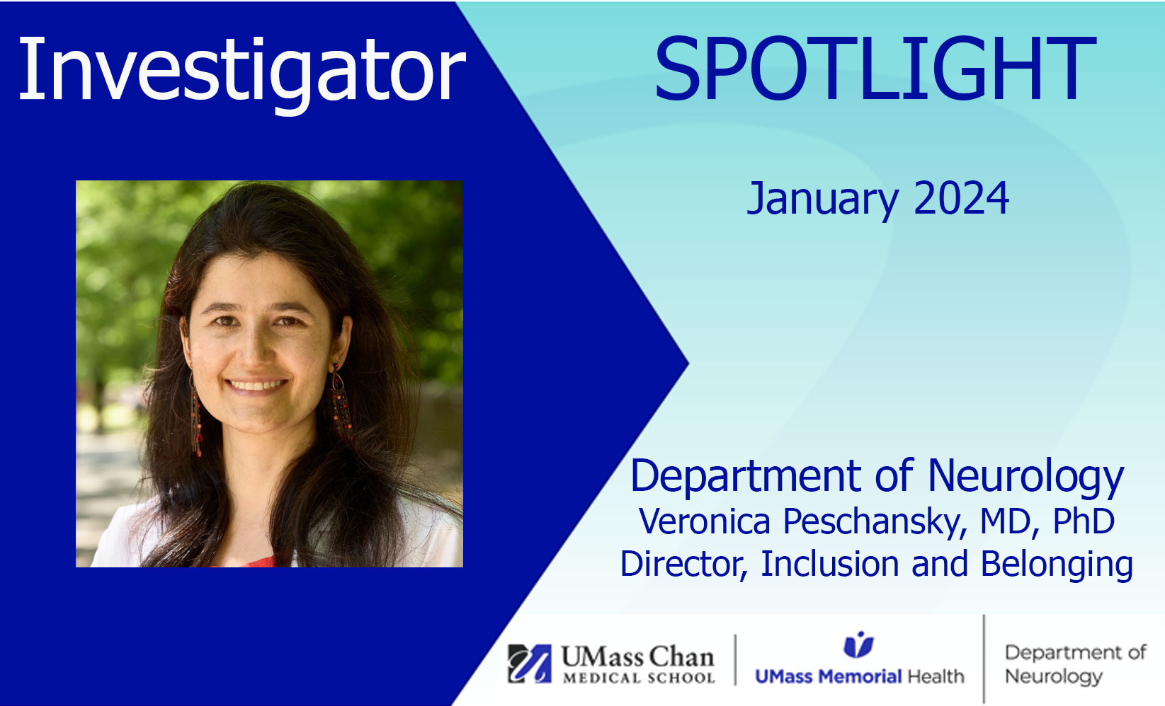 Veronica Peschansky, MD, PhD, January 2024 Investigator Spotlight