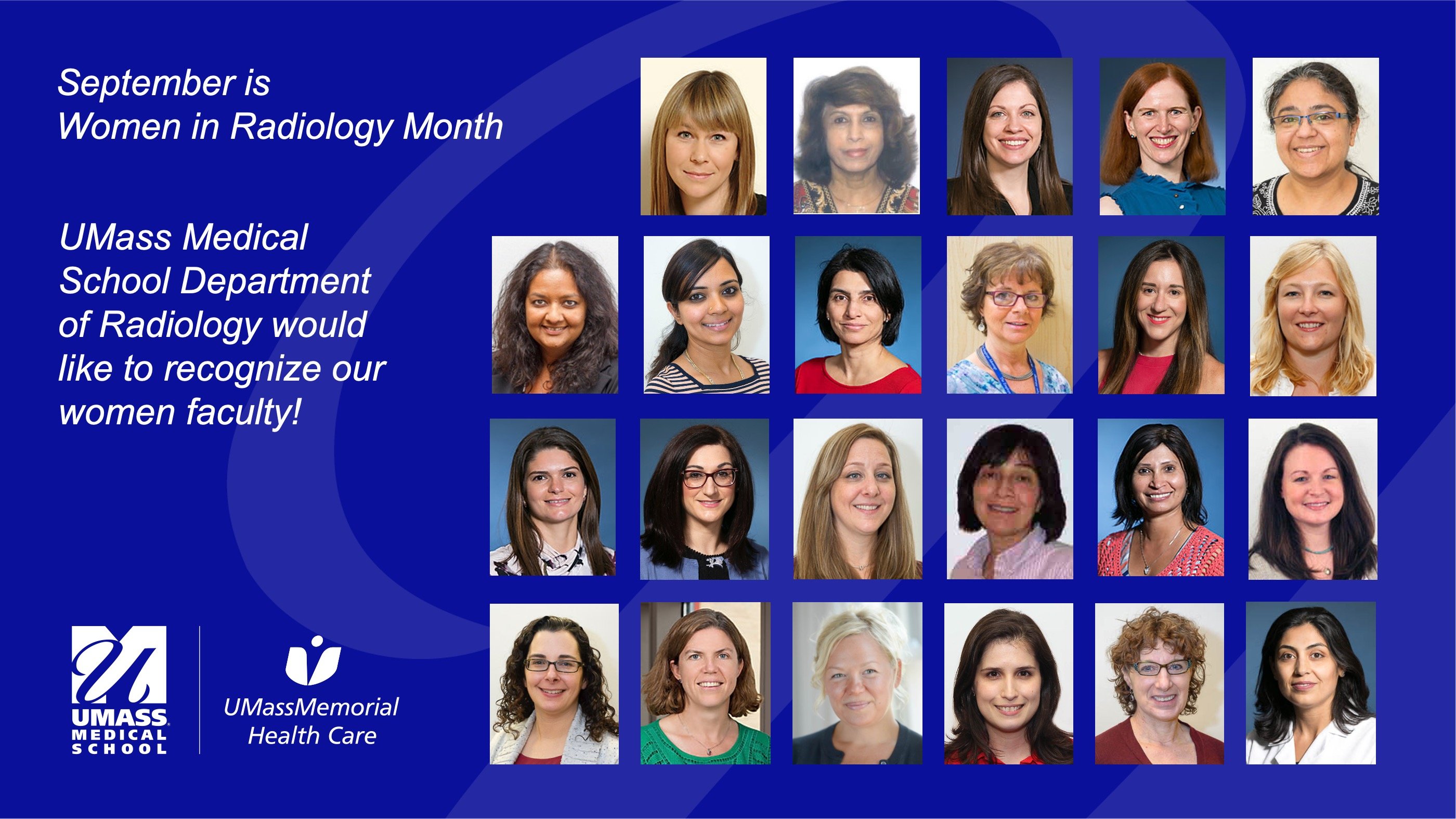Women in Radiology Month Salute to UMMS Faculty