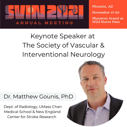 Matthew Gounis, PhD Keynote Speaker SVIN