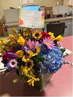 Flowers for Kelsie Lorden with thanks from Dr. Dickson