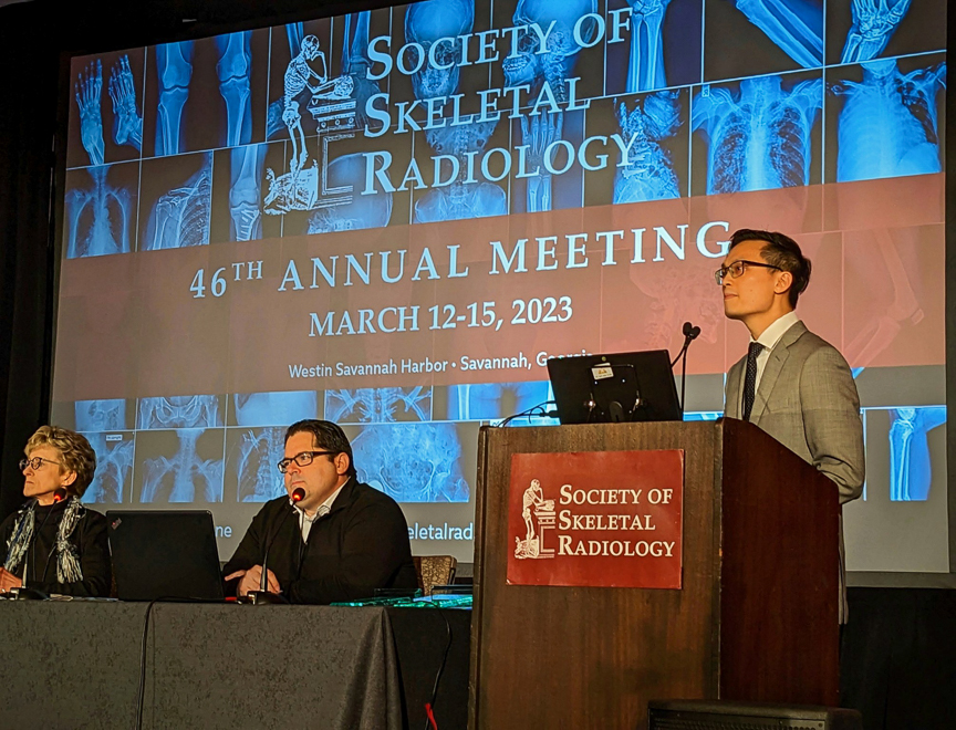 Ryan Tai at Annual Society of Skeletal Radiology Conference