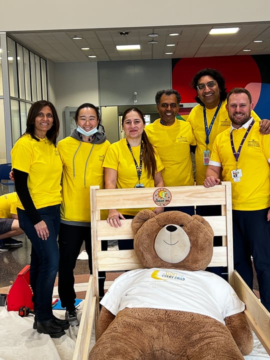 Radiology build a bed team