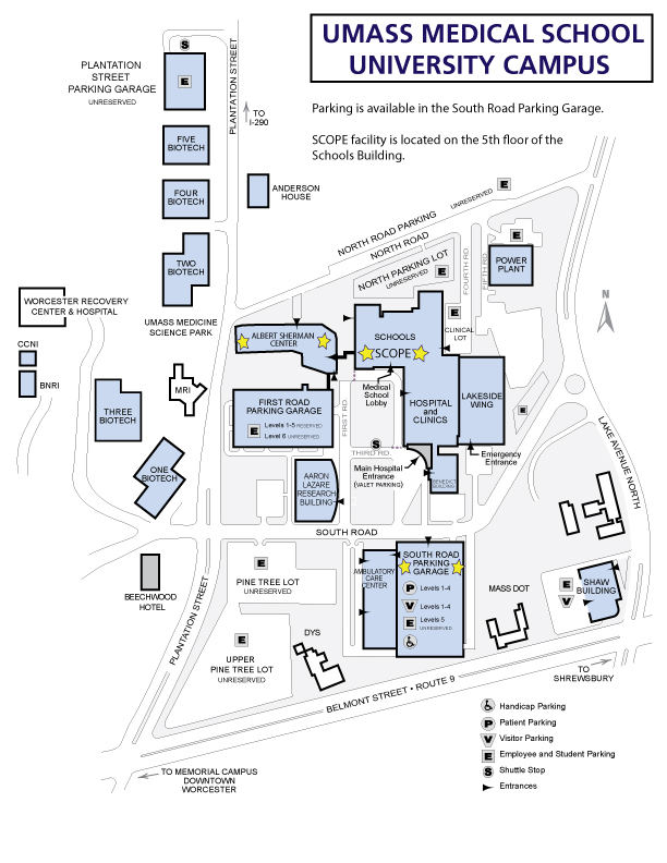 UMass Medical School Campus Map