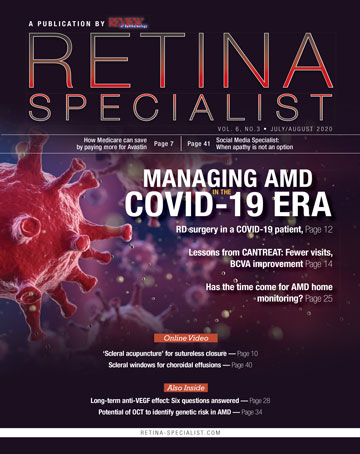 Dr.  Johanna Seddon's research was covered in July 2020 edition of Retina Specialist newsletter