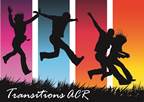 logo silhouette of kids jumping to show progression